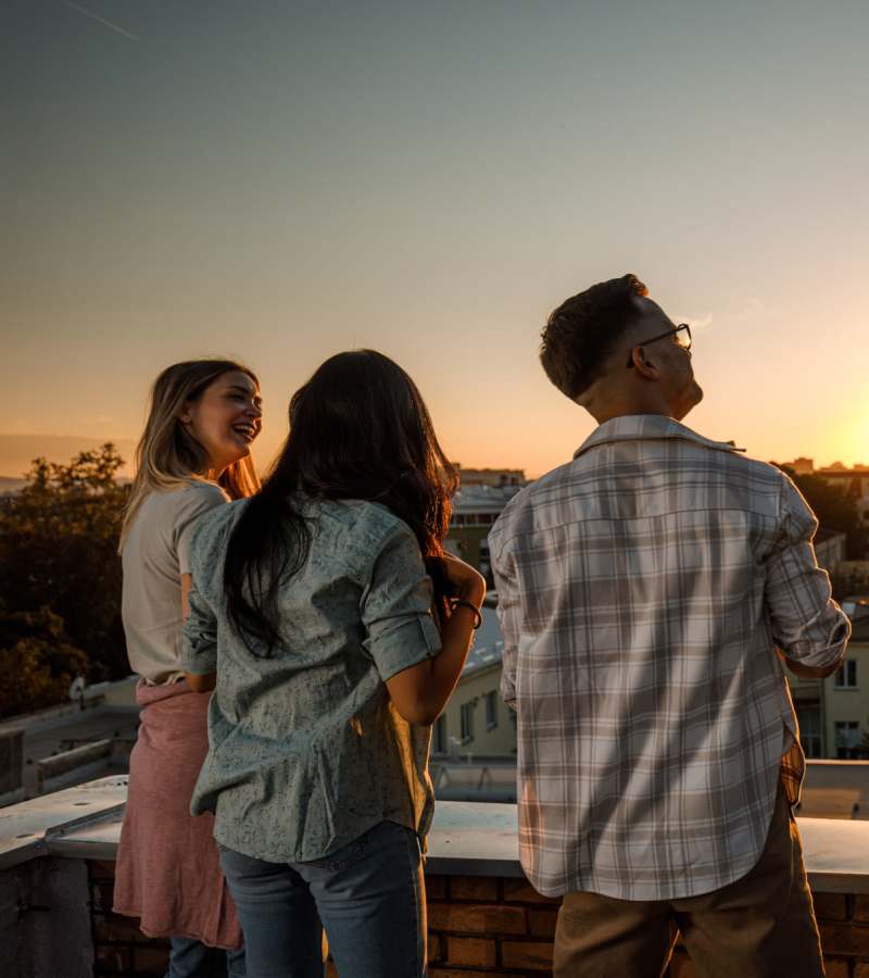 Rooftop lounge at Stone Village Apartments in Reno, Nevada
