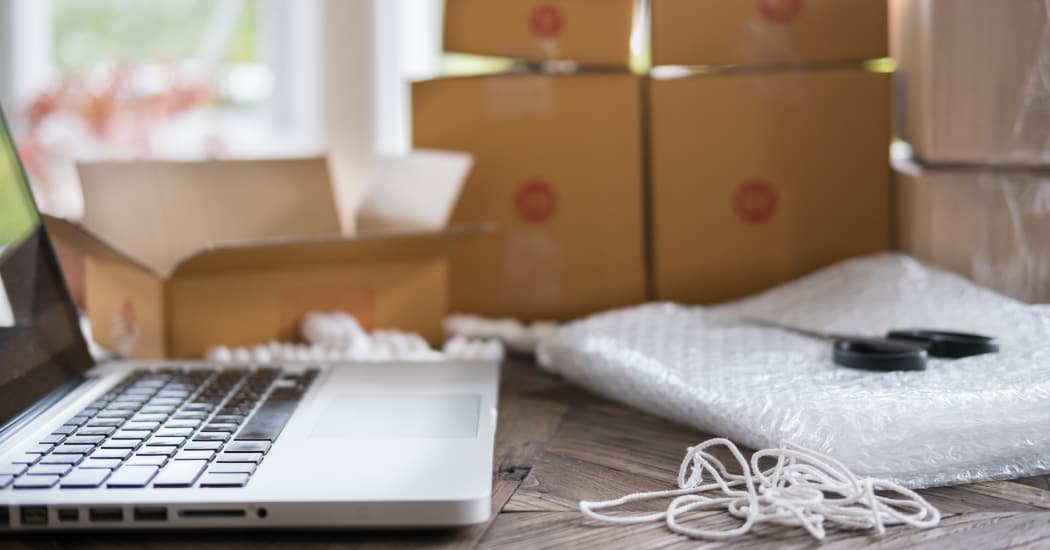 Laptop and packing supplies at USA Storage Centers in Panama City