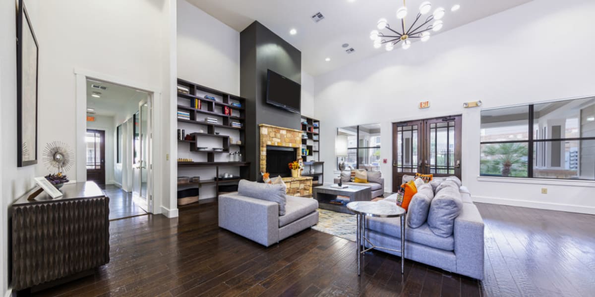 Community lounge area at Marquis at Katy in Katy, Texas