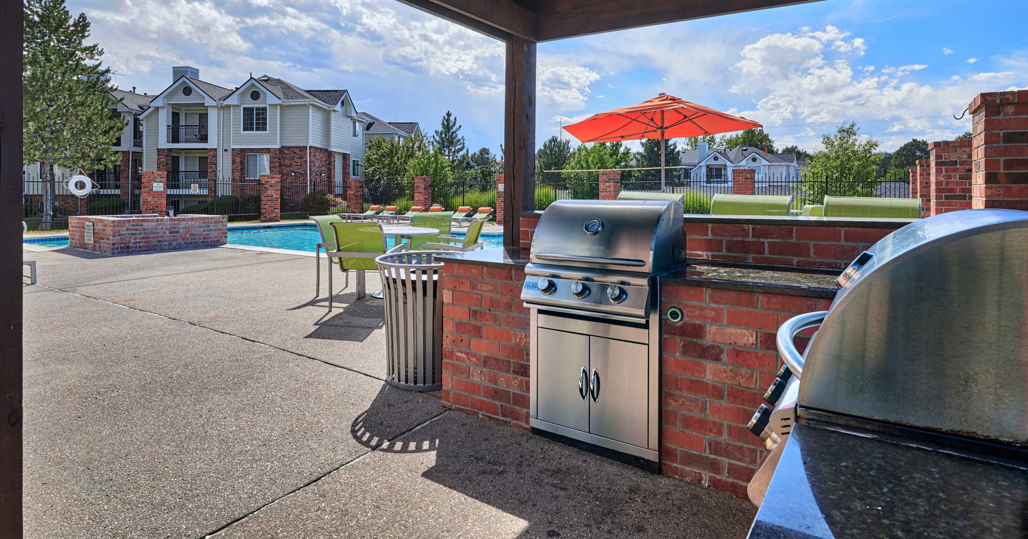 Modern apartments at Villas at Homestead Apartments in Englewood,Colorado