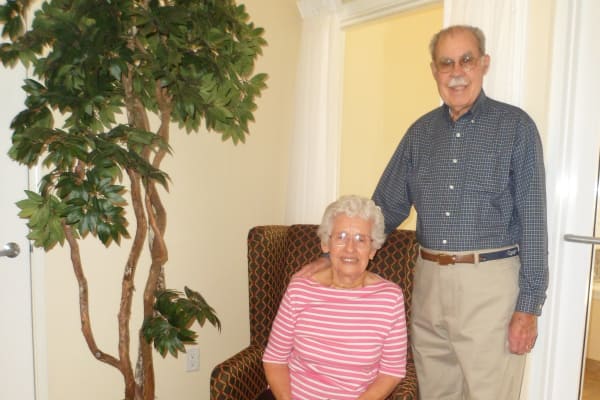 John & Cathie Guiou at The Highlands Gracious Retirement Living in Westborough, Massachusetts
