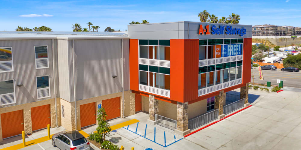 An A-1 Self Storage facility exterior