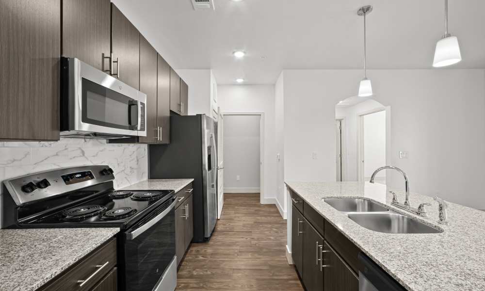 Bright kitchen at Brook Hollow in Wichita Falls, Texas