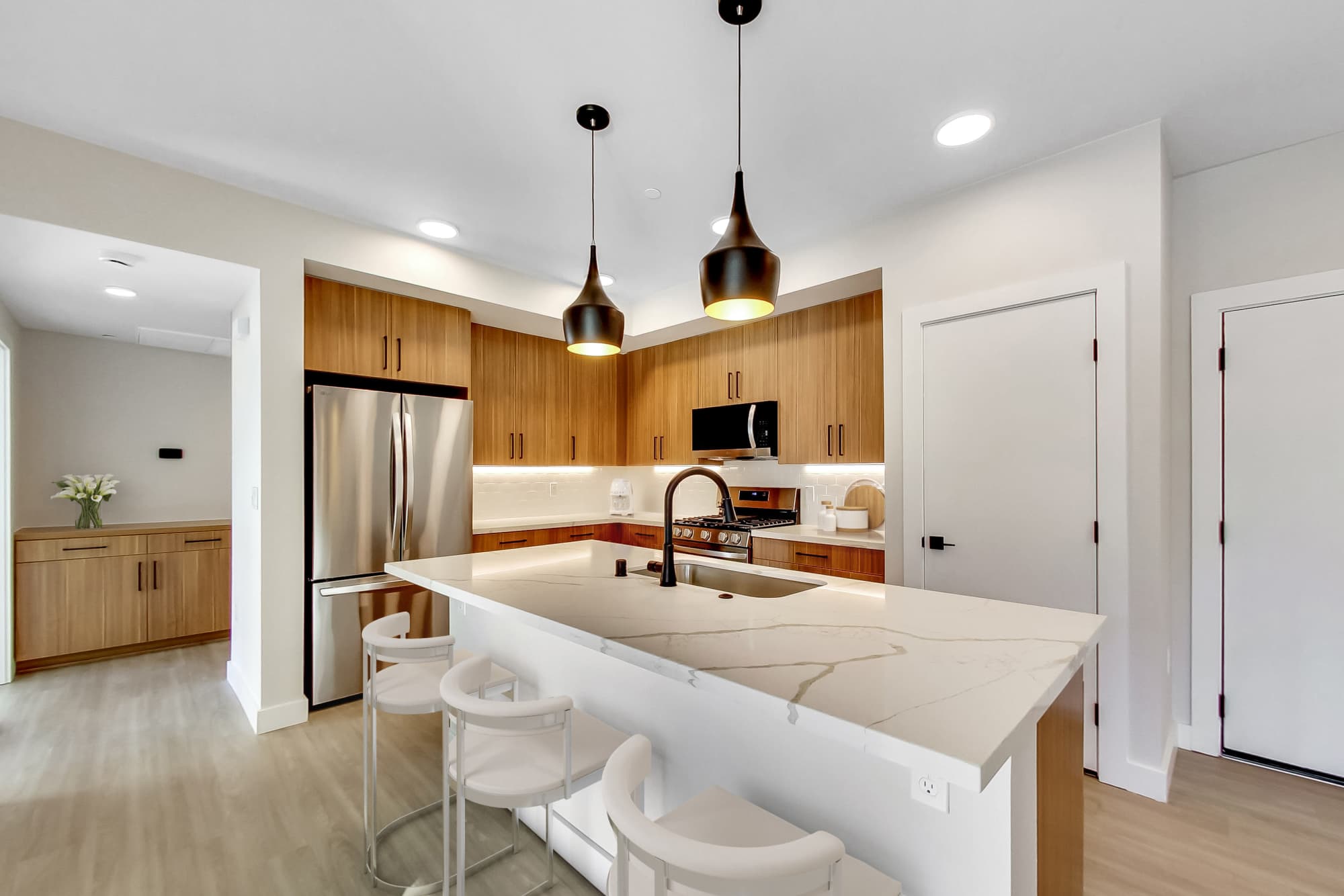 Interior Home with Large Kitchen Space at Domaine at Napa Junction in American Canyon, California