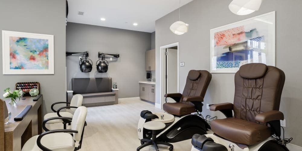 Beauty salon at Anthology of Novi in Novi, Michigan