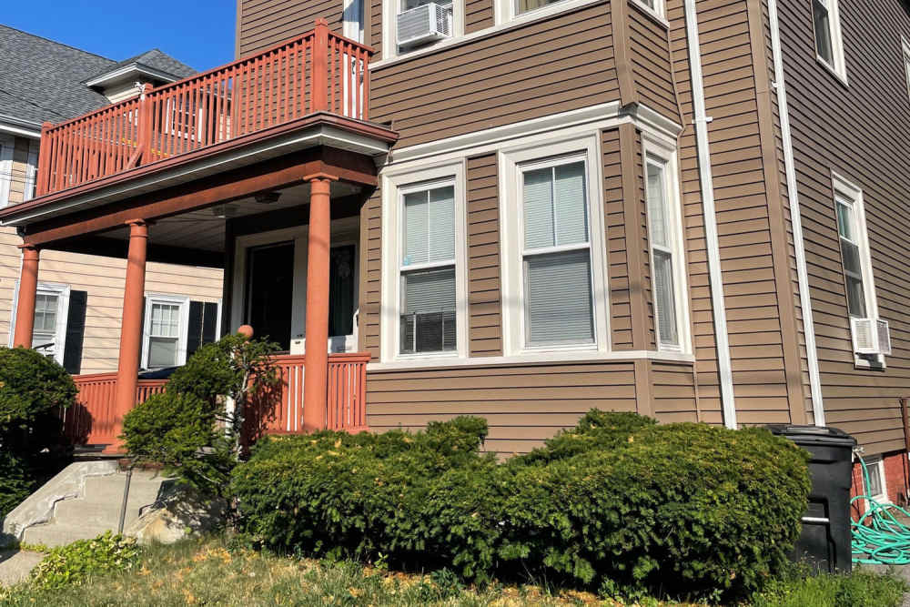 Front view of community apartment at Housing Corp of Arlington in Arlington, Massachusetts