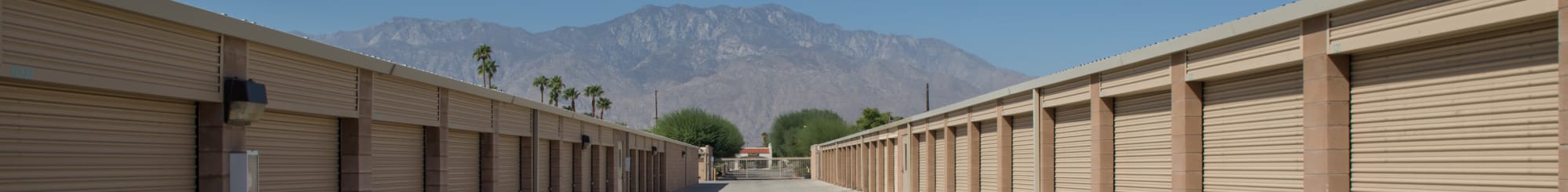 Unit sizes & prices at Cathedral Village Self Storage in Cathedral City