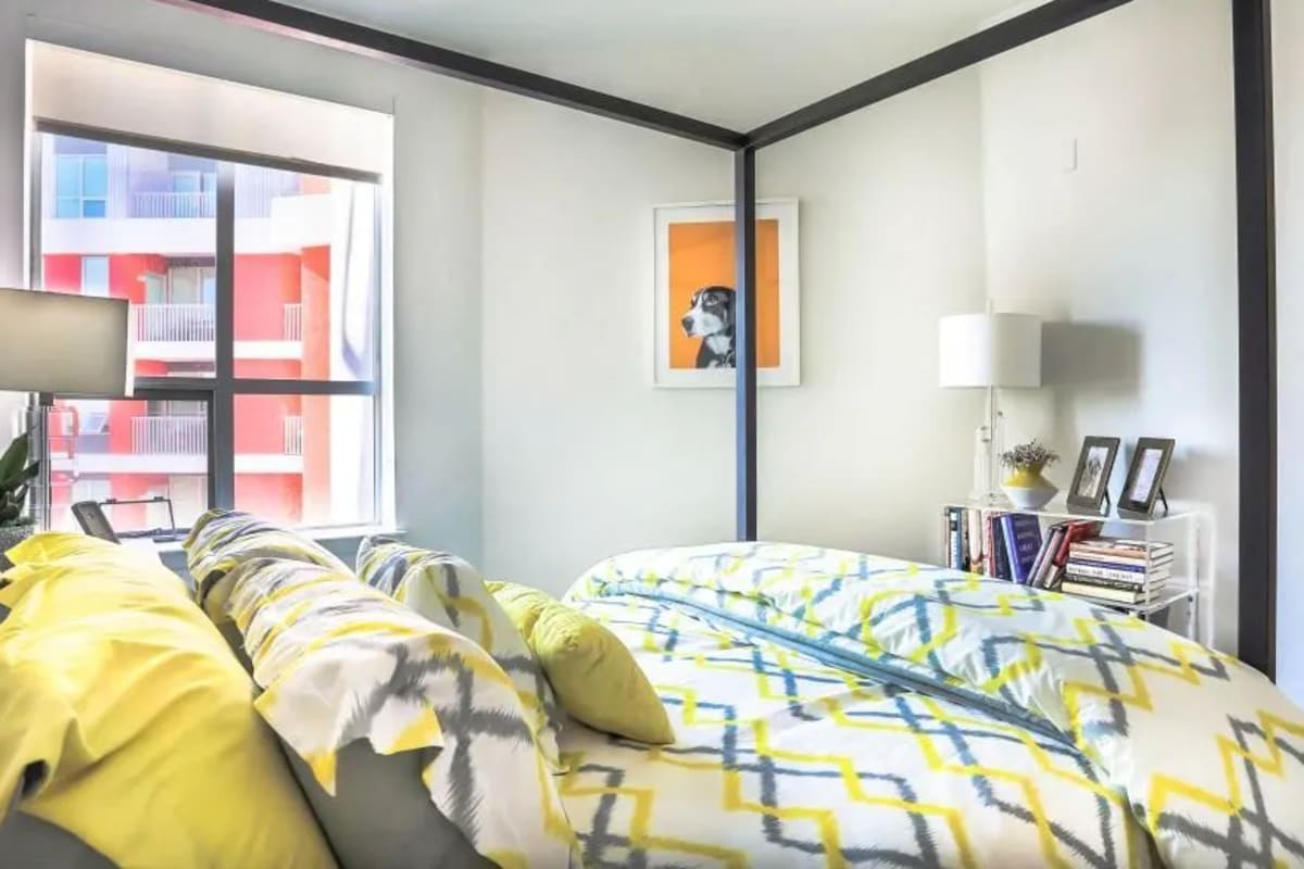 Master bedroom at 201 Marshall in Redwood City, California