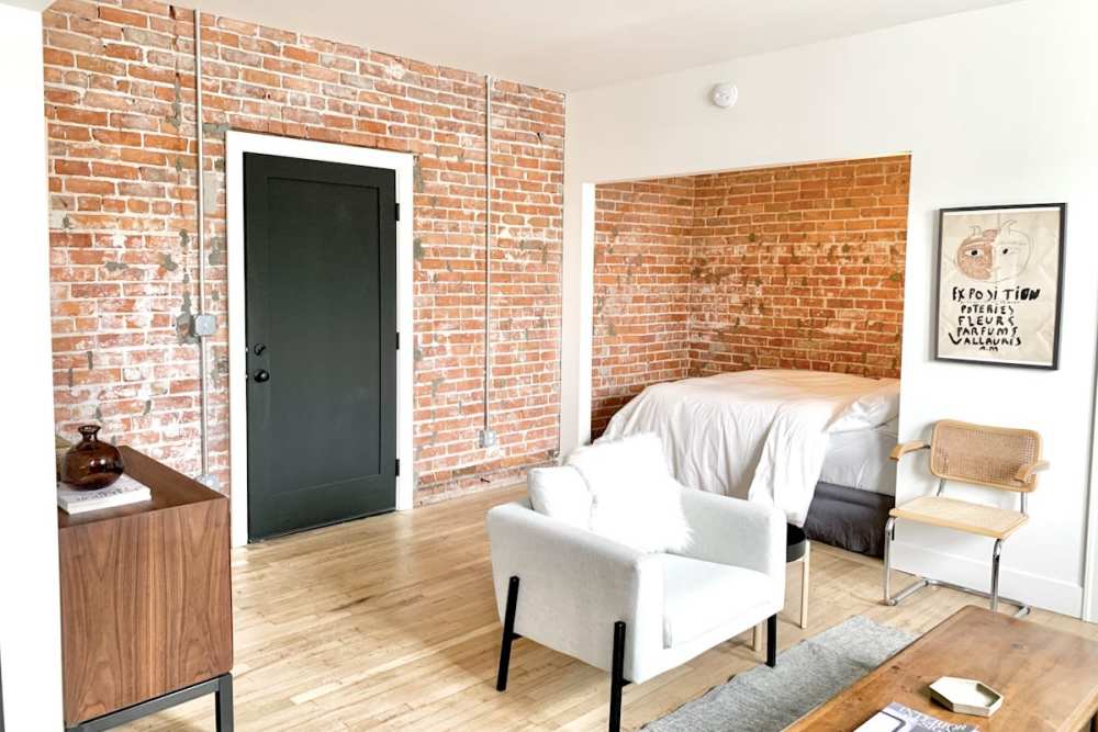 Model apartment at Detroit Living in Detroit,