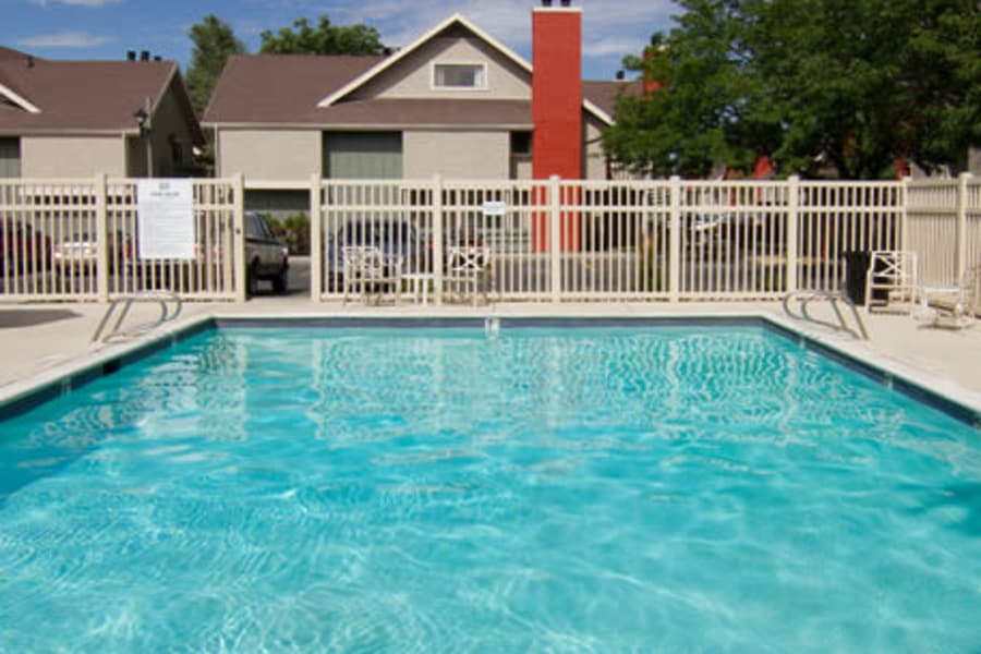 Swimming pool at Seven65 Lofts in Salt Lake City, Utah