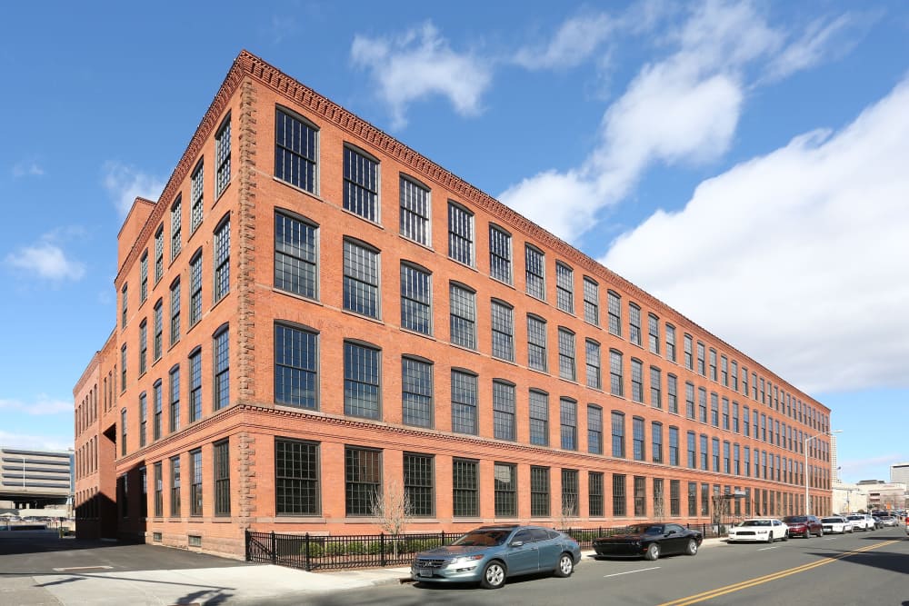 Exterior view of apartment at Capitol Lofts in Hartford, Connecticut
