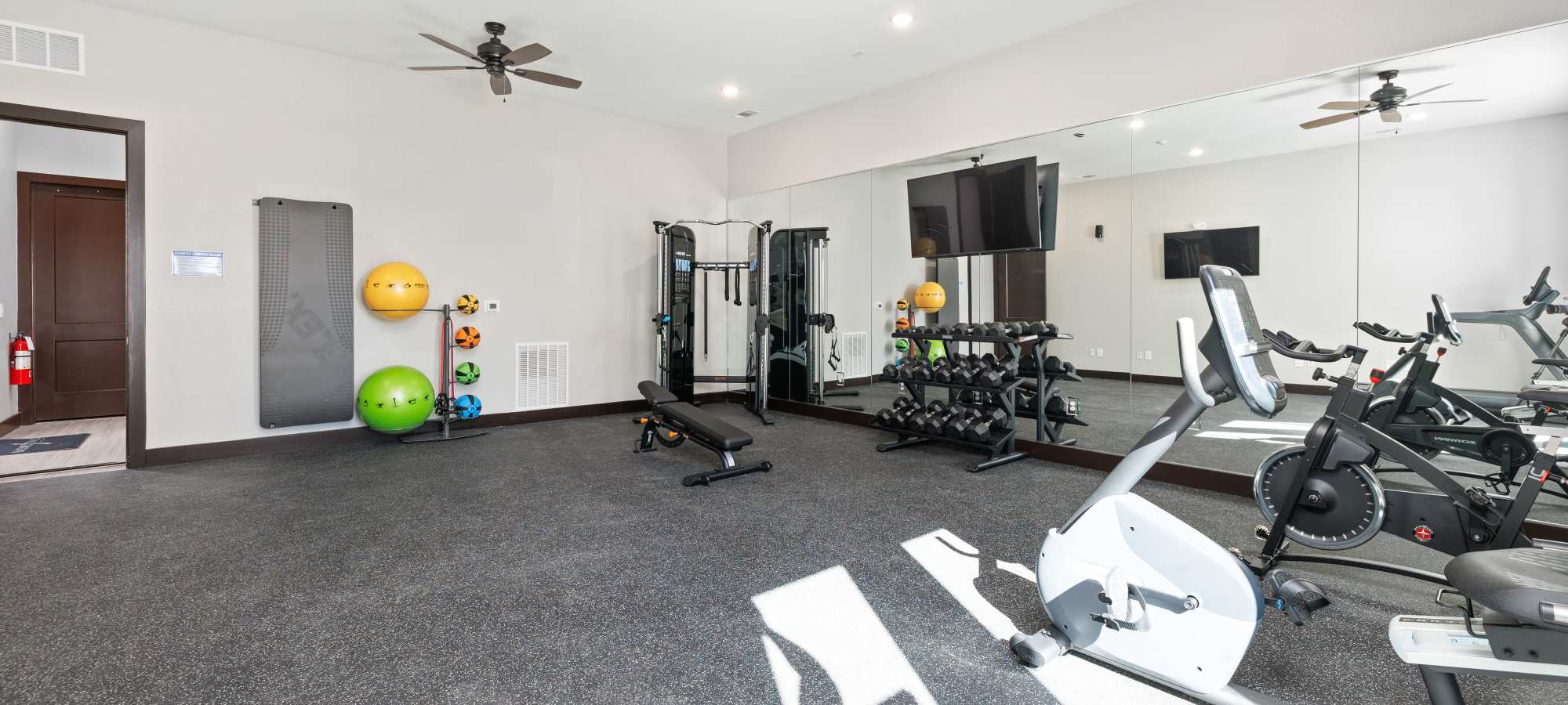 Fitness center at Walnut Springs in Seguin, Texas