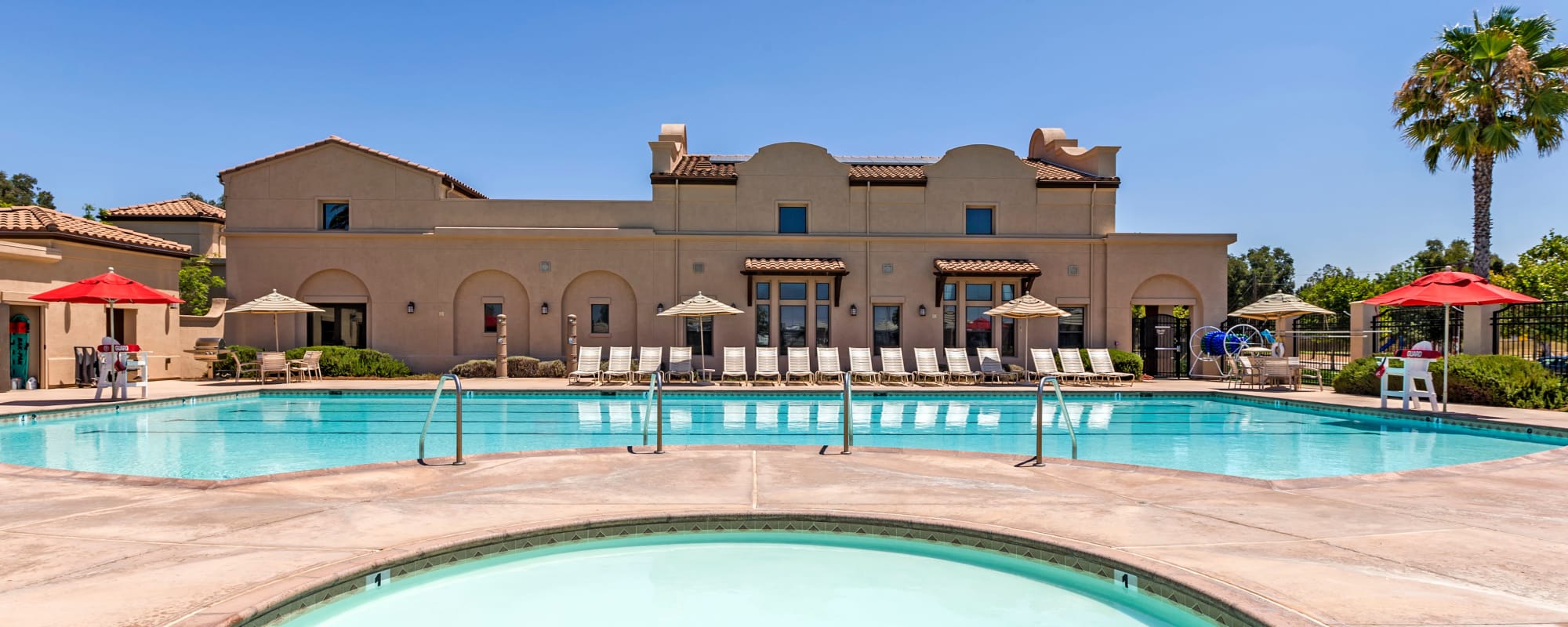 Swimming pool at Miramar Milcon in San Diego, California