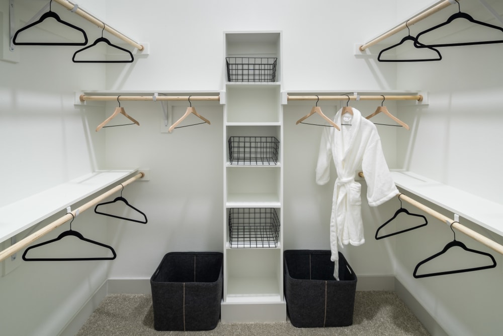 Large walk in closets at The ReVe in Garland, Texas