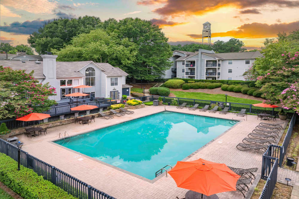 Resort-style pool The Ellery of Cary in Cary, North Carolina