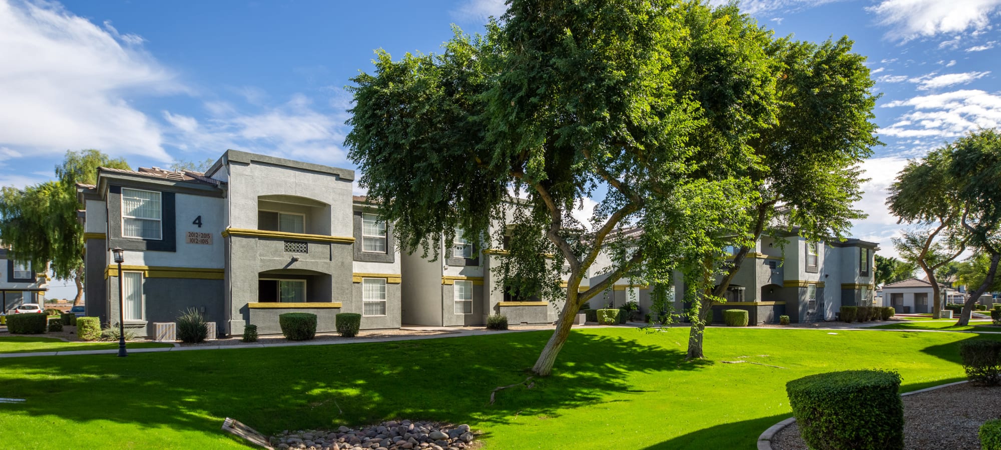 Lush landscaping at Tamarron, Phoenix, Arizona