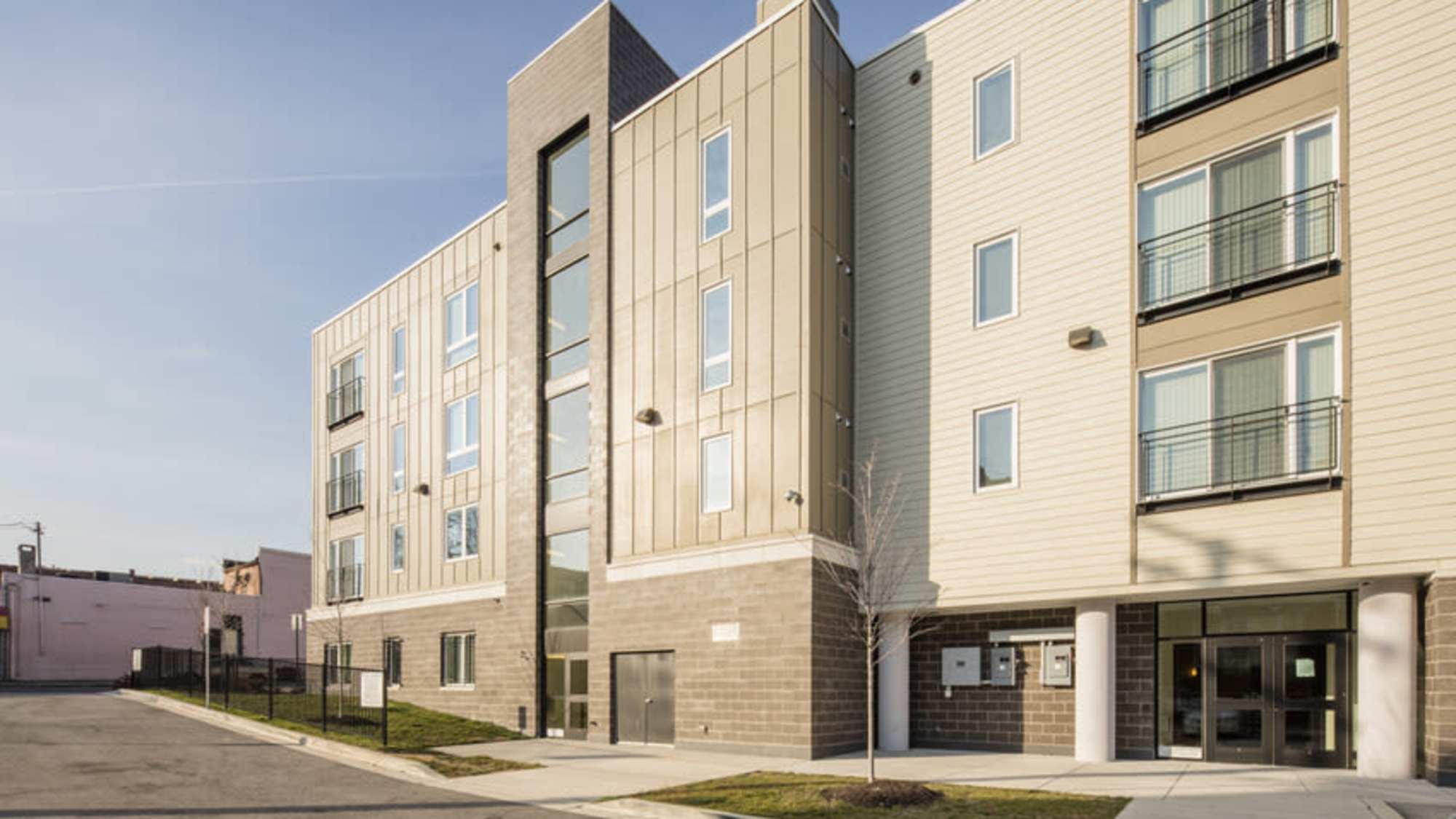 View of building at North Avenue Gateway II in Baltimore, Maryland