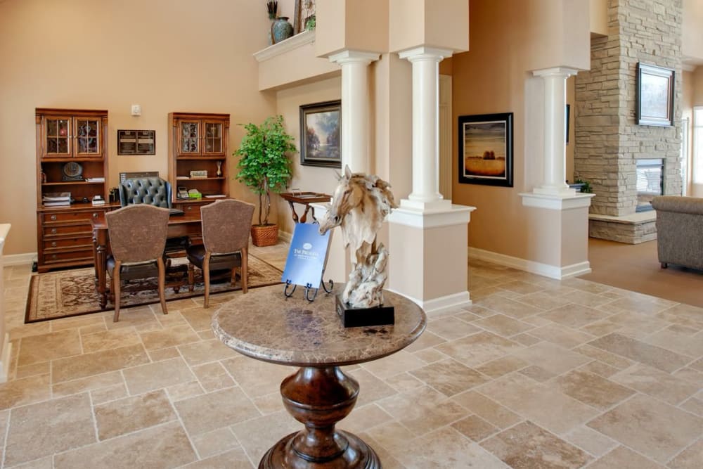 Entryway of the clubhouse at The Preserve at Greenway Park in Casper, Wyoming