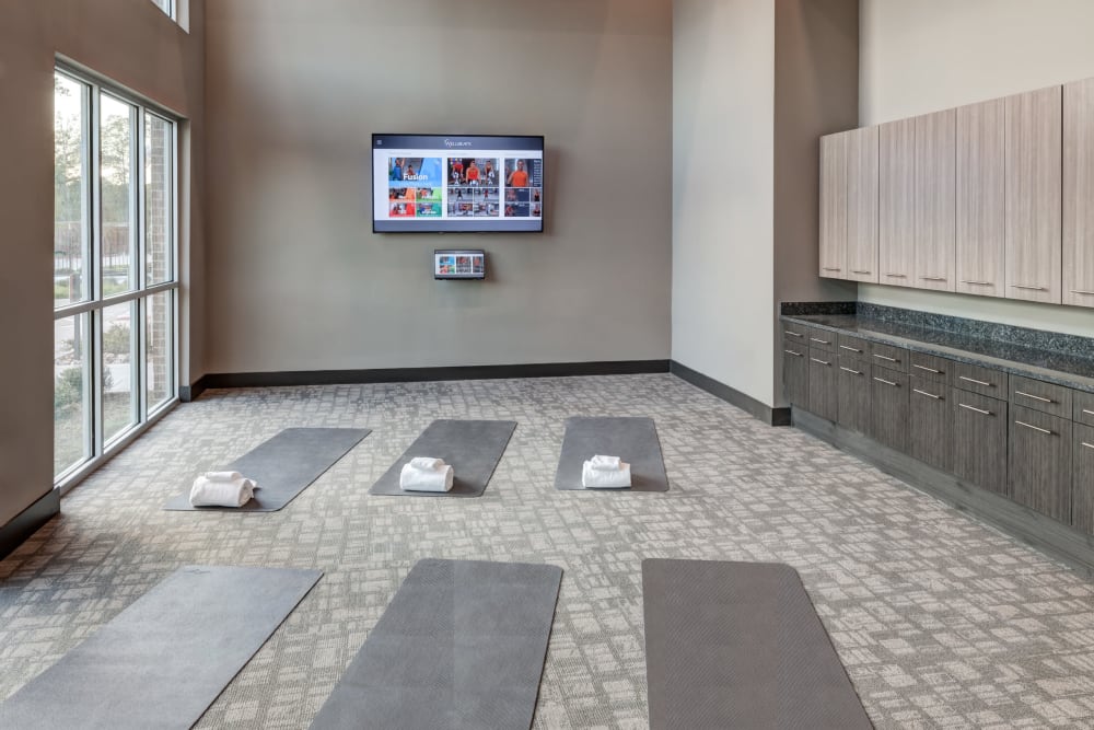 Yoga studio at Anatole at the Pines in Conroe, Texas