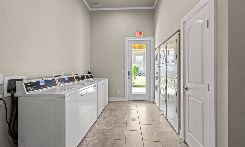 Community laundry facility at Deer Park in Athens, Texas