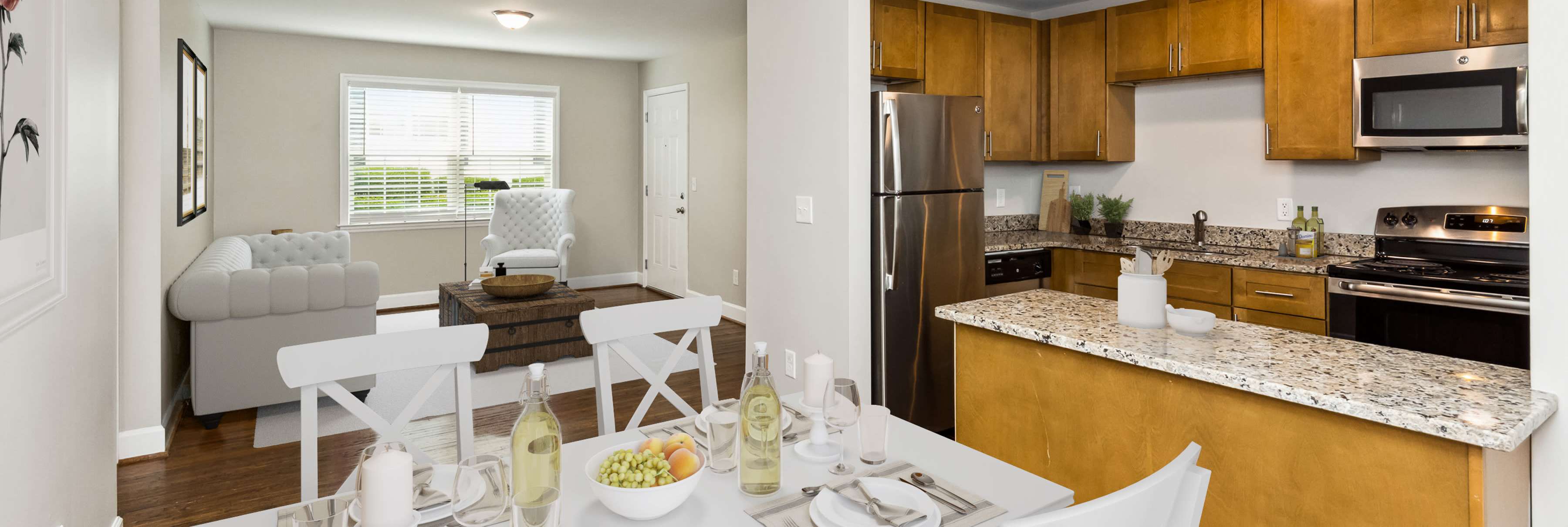 Spacious layouts at The Flats Of Donelson in Nashville, Tennessee.