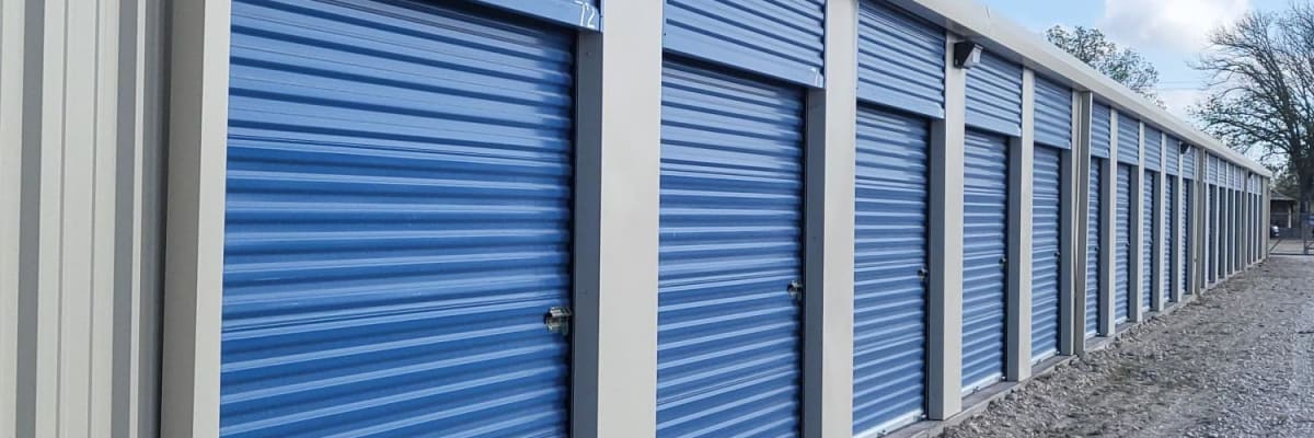 Unit size guide from KO Storage in Brackettville, Texas