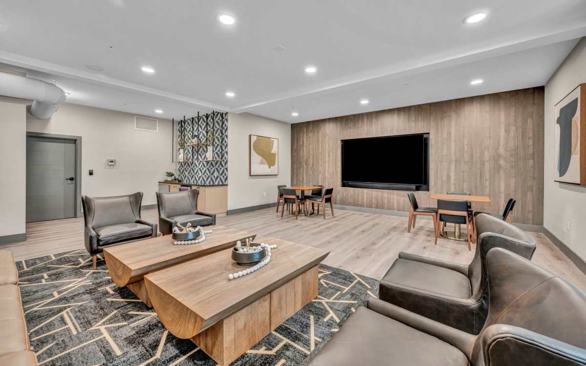 Resident chopping vegetables at Stone Village Apartments in Reno, Nevada