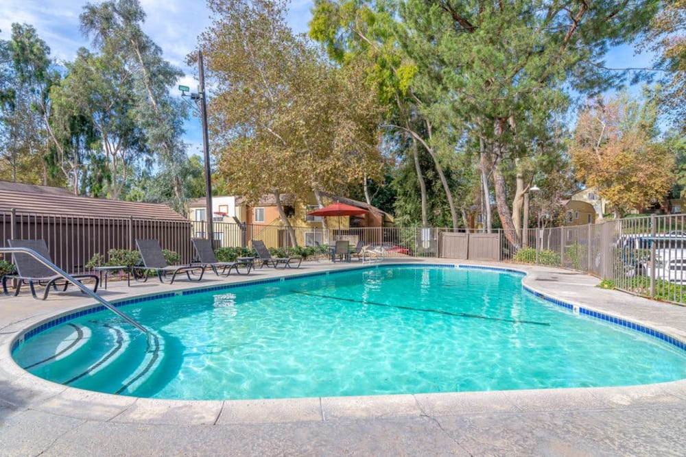 Pool at Sycamore Canyons Apartments in Riverside, California