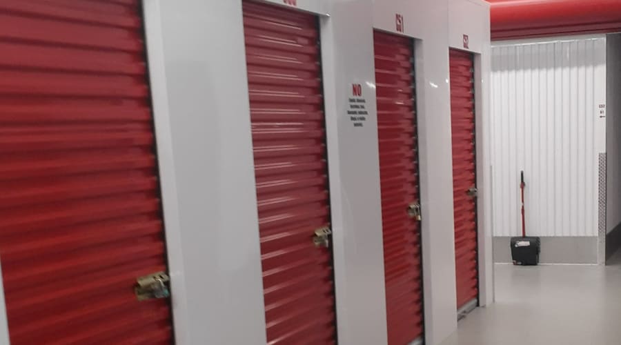 A storage unit at KO Storage in Jamestown, North Dakota