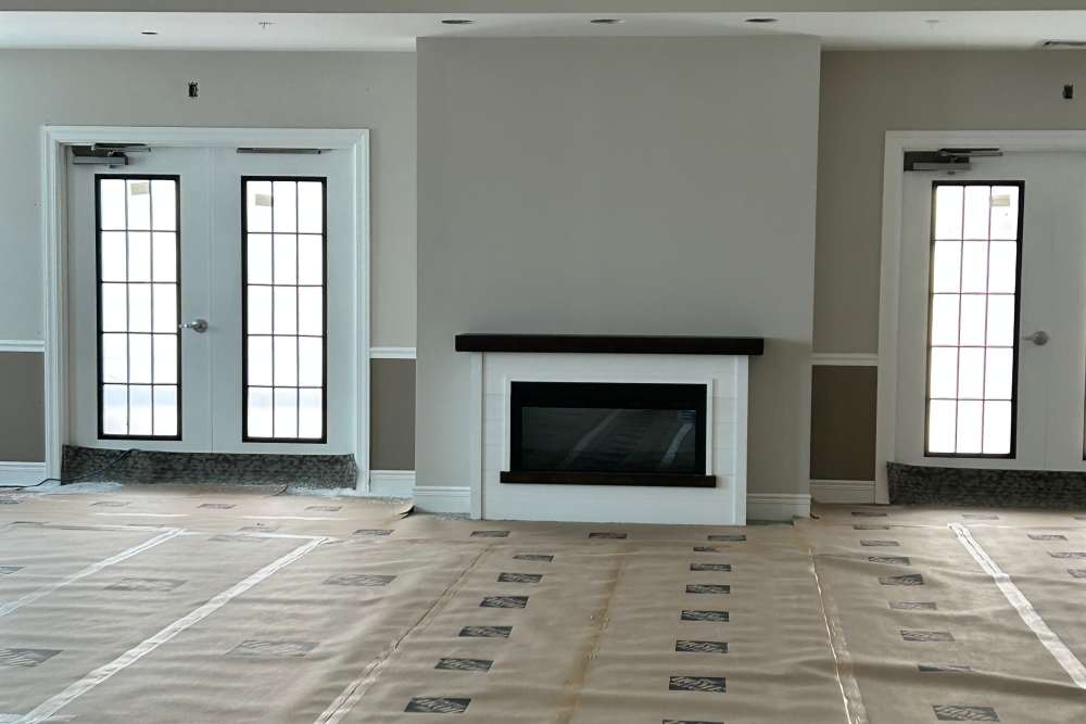 Living room at The Birches at New Hope in New Hope, Pennsylvania