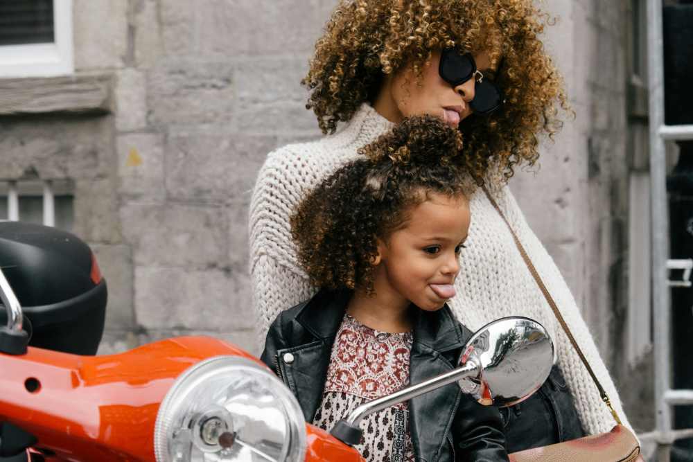 Resident and her daughter at St. Albans Lofts in Raleigh, North Carolina,