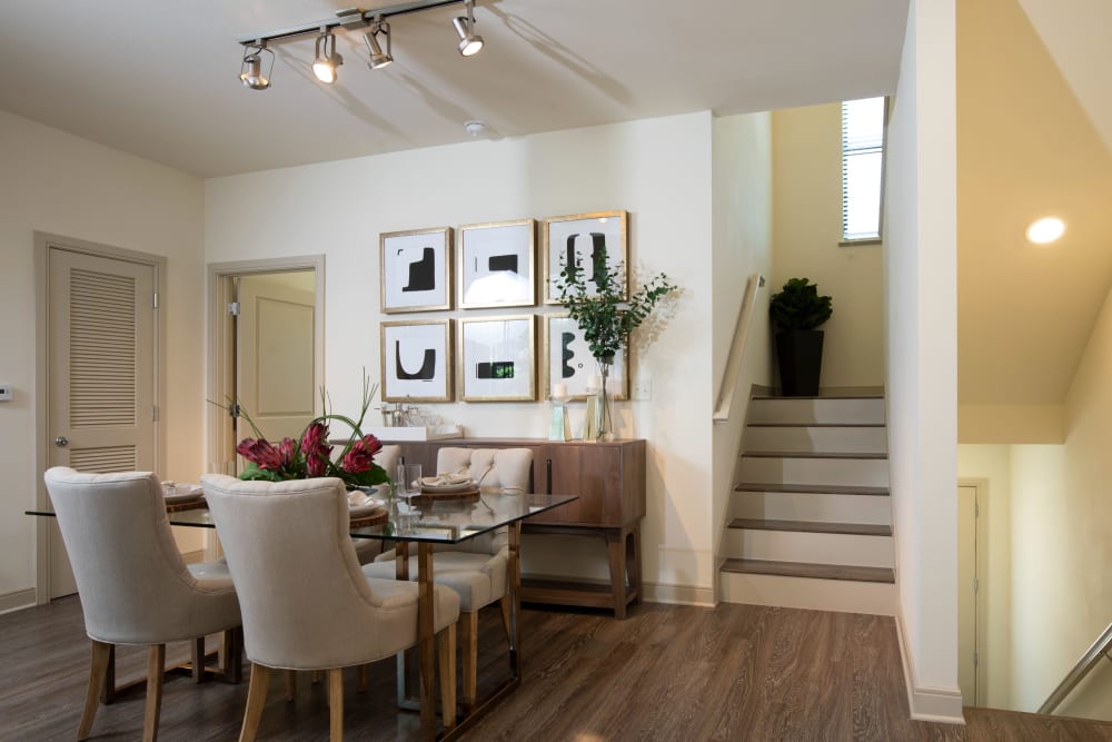 Dining area at Olympus at Memorial in Houston, Texas
