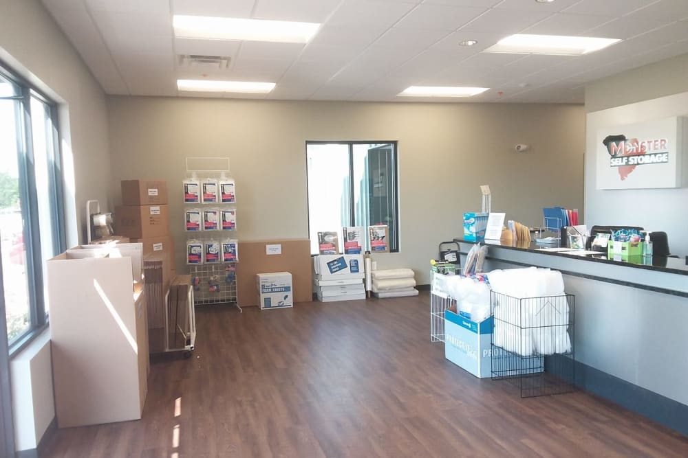 Packing supplies from Monster Self Storage in Greenwood, South Carolina
