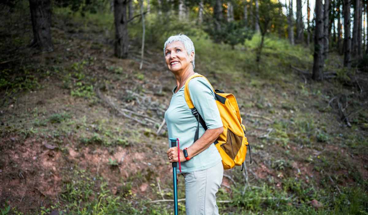 Residents hiking near Ensemble in Las Vegas, Nevada