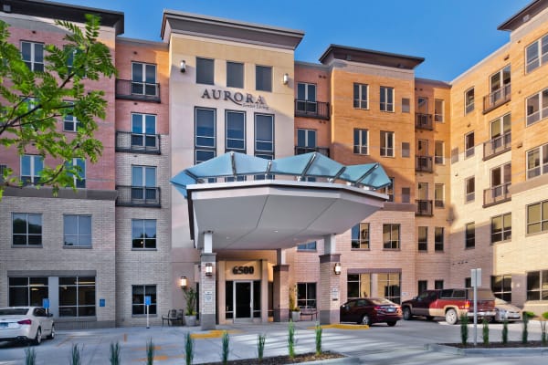 The main entrance at Aurora on France in Edina, Minnesota