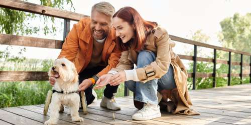 Hiking with Dog Trailside Apartments in Gresham, Oregon