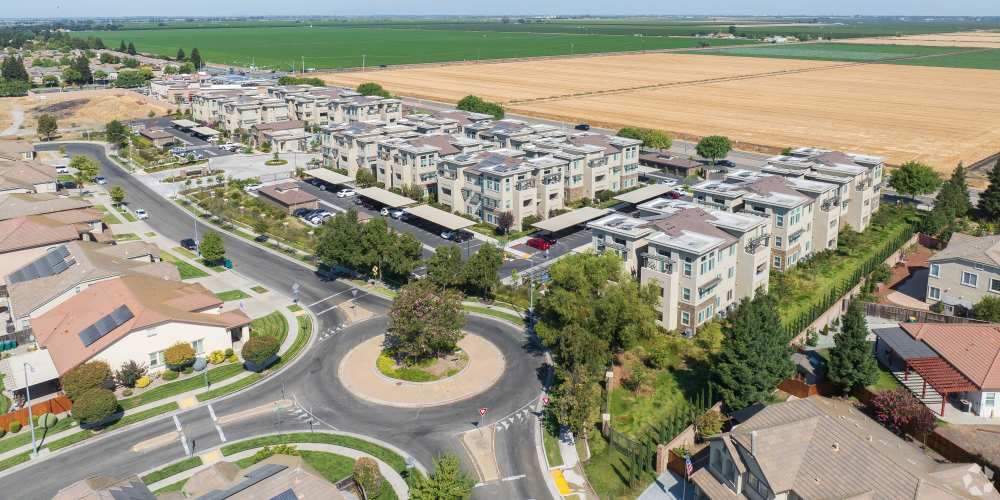 Aerial view at Eight Mile House in Stockton, California
