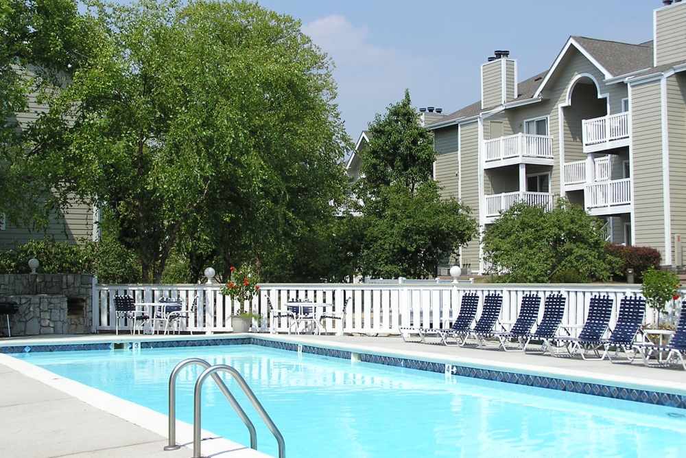 Swimming pool at Bonhomme Village in Olivette. MO