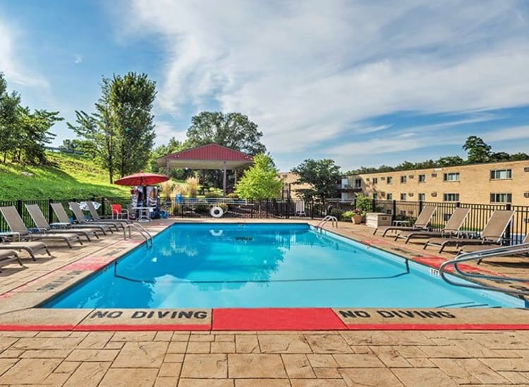 Pool area at Park Place of South Park