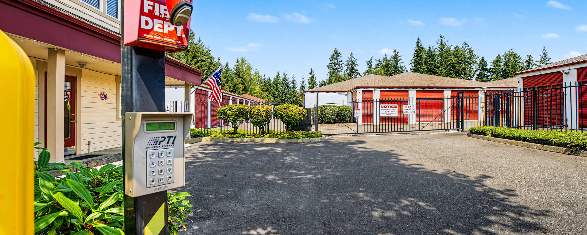 Controlled access at Centennial Storage in Bonney Lake, Washington