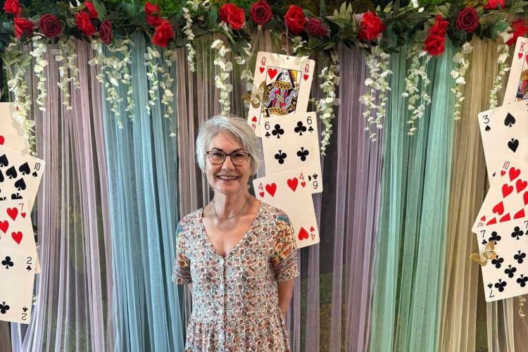Resident enjoying an event at Watermere at Firewheel in Garland, Texas