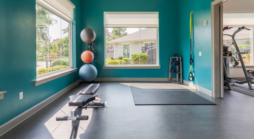 Yoga space at The Banks at West Fork in Murfreesboro, Tennessee