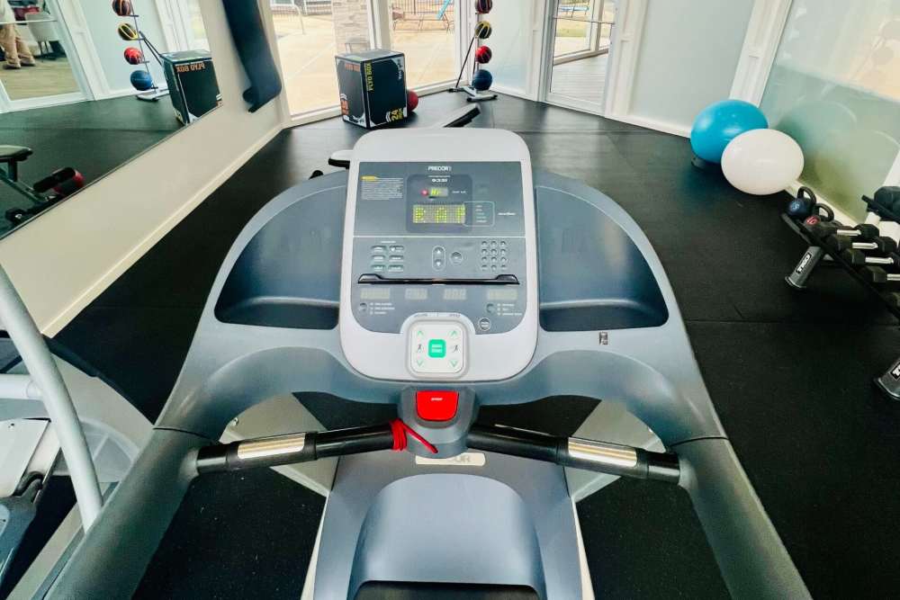 Fitness center with latest gym equipment at Quail Run in Oklahoma City, Oklahoma  