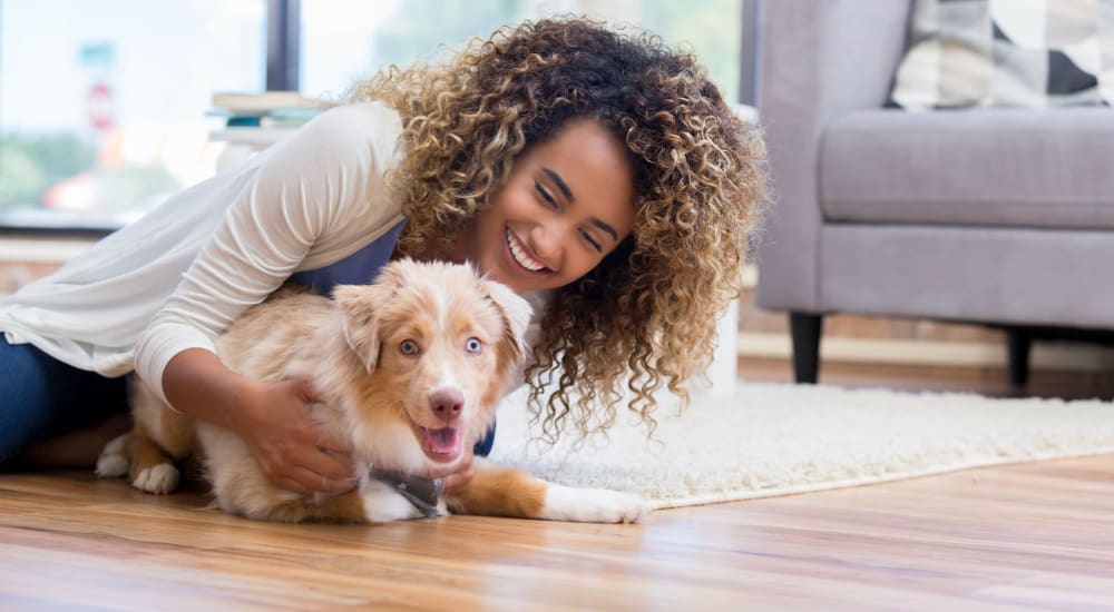 Happy dog at Oakridge Estates in Greensburg, Pennsylvania