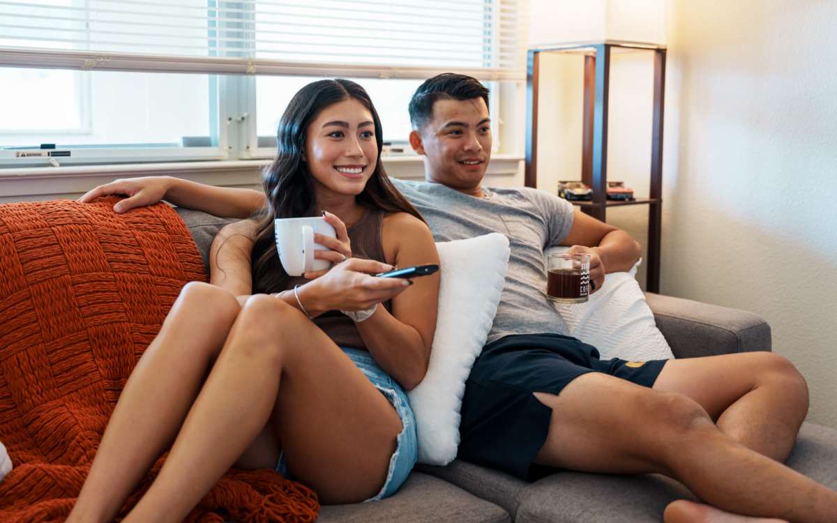 Residents in model apartment at 6141 Residential LLC in Miramar, Florida