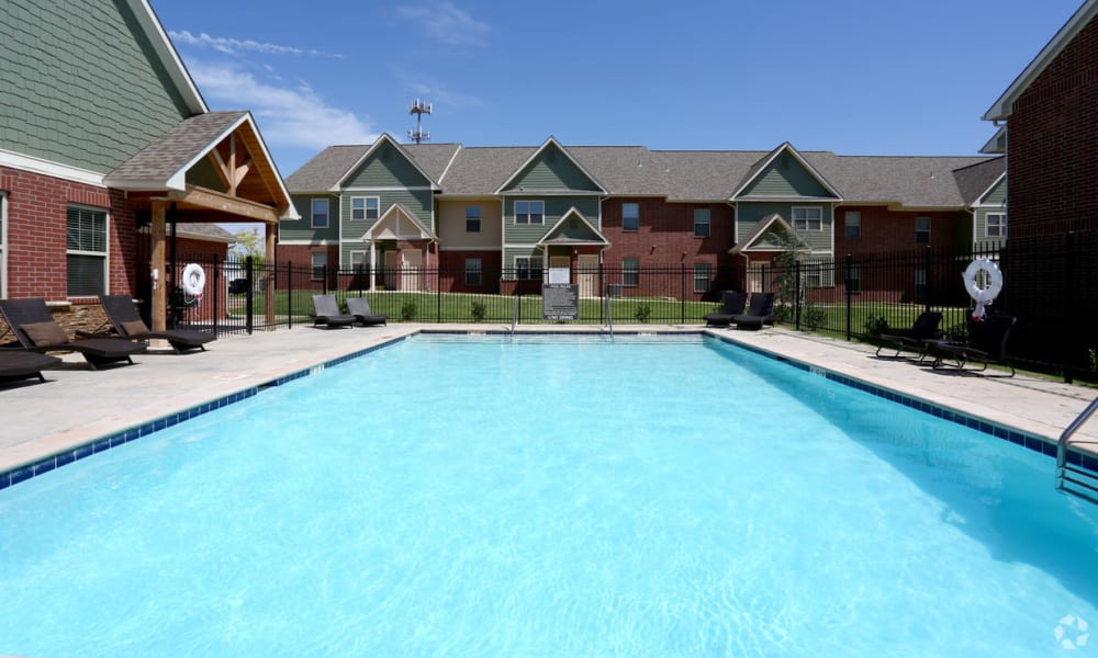 Sparkling pool at Cross Timber in Oklahoma City, Oklahoma