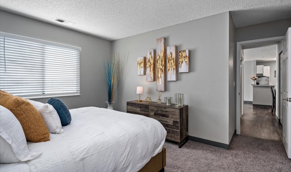 Spacious Bedroom at City Center Station Apartments in Aurora, Colorado