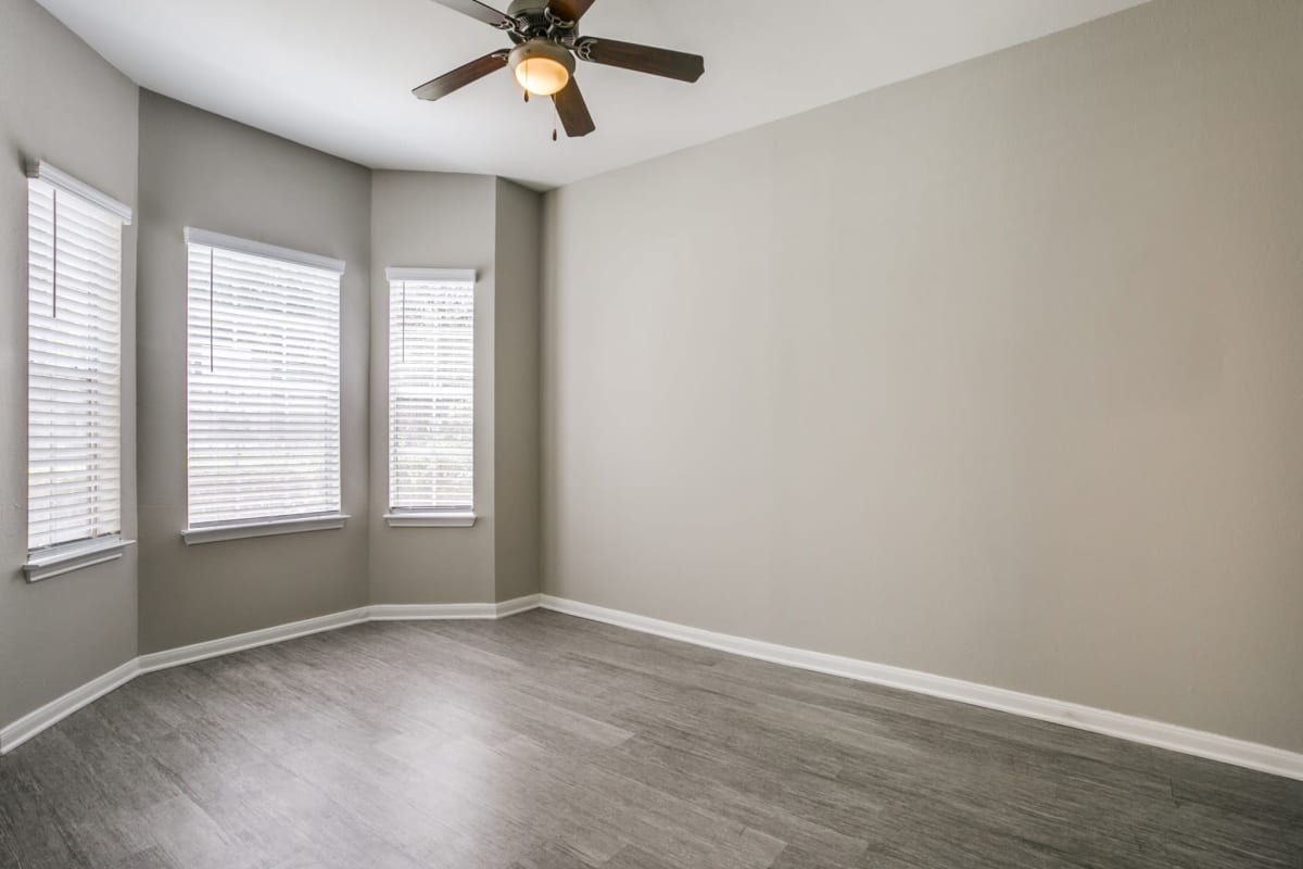 Apartment with wood-style flooring at The Maroneal, Houston, Texas