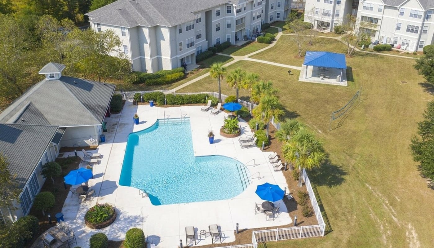 Aerial view of Fox Run in Camden, South Carolina