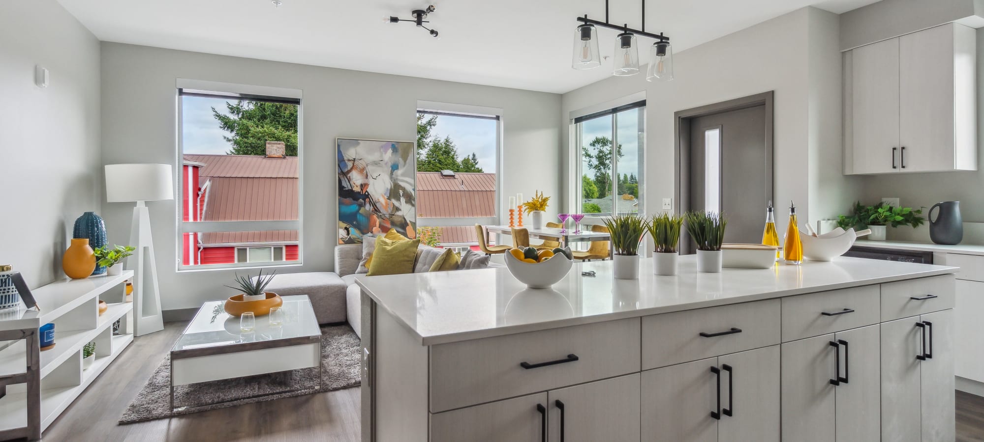 Model kitchen in Marysville, Washington at Alta Crossing